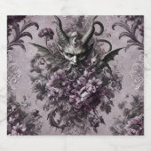 Soeverein van de ondoden - Gotische Bloemen Bier Etiket (Enkel label)