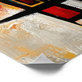 soevereine instinct — Hedendaagse abstracte expres Poster (Hoek)