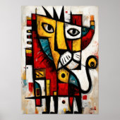 soevereine instinct — Hedendaagse abstracte expres Poster (Voorkant)