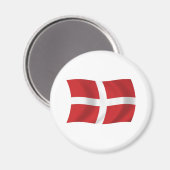 Soevereine militaire orde van Malta Flag Magnet (Voorkant / Achterkant)