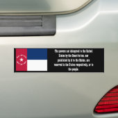 Soevereiniteit van de staat North Carolina Bumpersticker (Op auto)