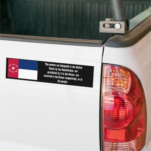 Soevereiniteit van de staat North Carolina Bumpersticker (Op Truck)