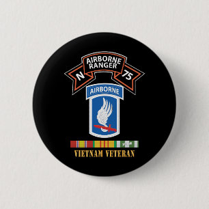 SOF - N Company Scroll - 173rd Airborne BDE - Viet Ronde Button 5,7 Cm