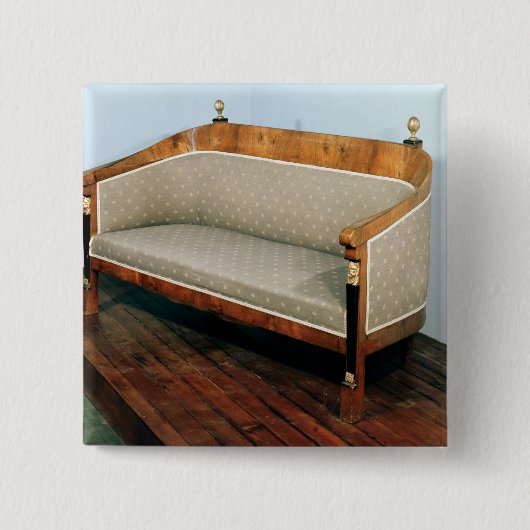 Sofa, Biedermeier style, c.1820 Vierkante Button 5,1 Cm (Voorkant)