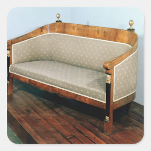 Sofa, Biedermeier style, c.1820 Vierkante Sticker