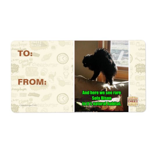 Sofa Bison Etiket (Voorkant)