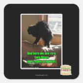 Sofa Bison Vierkante Sticker (Voorkant)