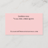 Sofa en Chairs Upholstery Visitekaartje (Achterkant)