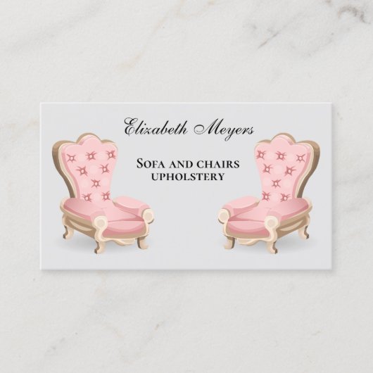 Sofa en Chairs Upholstery Visitekaartje (Voorkant)