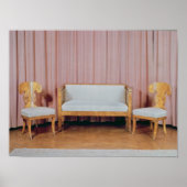 Sofa en twee stoelen, Karelian birch, 1810-20 Poster (Voorkant)