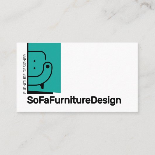 Sofa Interieur Ontwerp Architect Meubels Visitekaartje (Voorkant)
