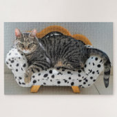 Sofa-kattenpuzzel Legpuzzel (Horizontaal)