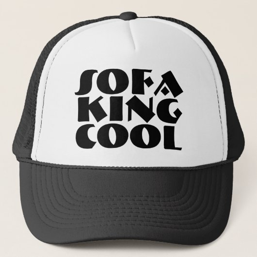 Sofa King Cool grappige jongens mannen jongens Trucker Pet (Voorkant)