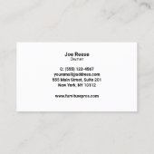 sofa | Meubels (aanpasbare kleur) Visitekaartje (Achterkant)