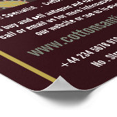 Sofa, Paarse Boho Chic, Antiek winkel Poster (Hoek)