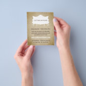 Sofa, papier, Antiek dealer, winkel Flyer (Hand)