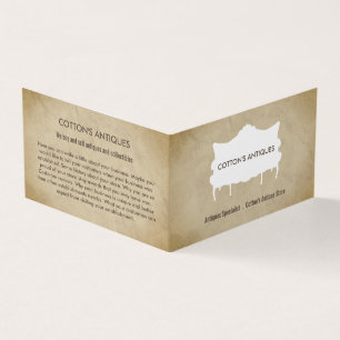  Sofa,  papier, Antiek dealer, winkel Visitekaartje