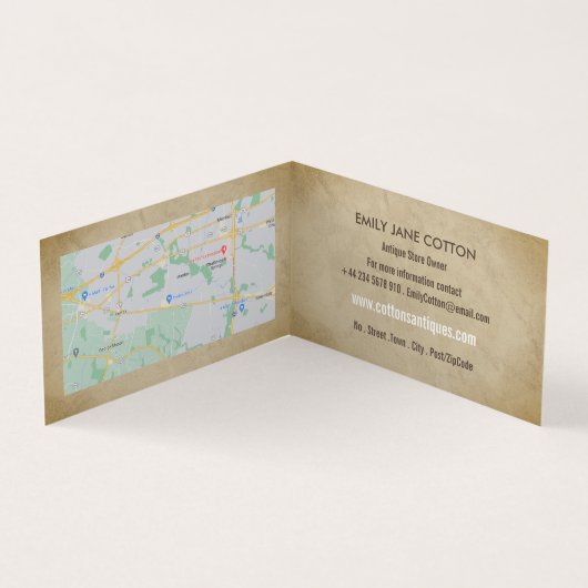 Sofa, papier, Antiek dealer, winkel Visitekaartje (Binnen)