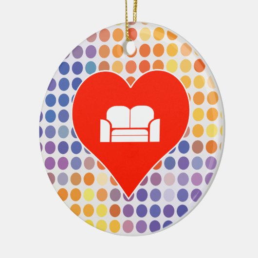 Sofa-pictogram Keramisch Ornament (Links)