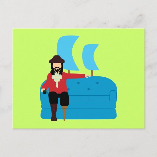Sofa Pirate Briefkaart (Voorkant)