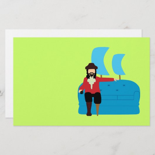 Sofa Pirate Briefpapier (Voorkant / Achterkant)