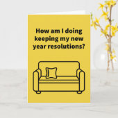 Sofa, So Good - Happy New Year Kaart (Gele Bloem)