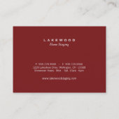 Sofa Staging/Stager Photo Visitekaartje (Achterkant)