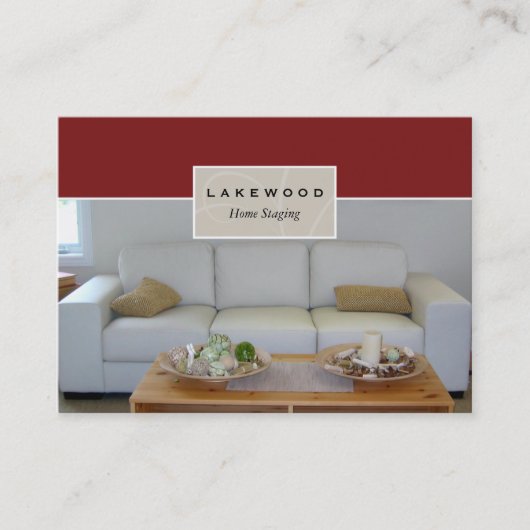 Sofa Staging/Stager Photo Visitekaartje (Voorkant)