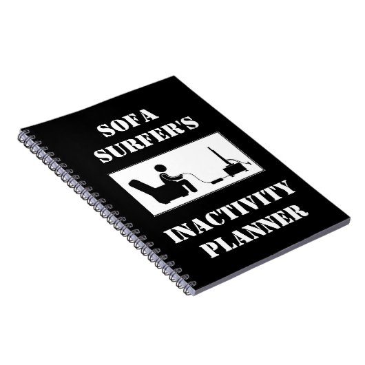 Sofa Surfer's inactiviteitsplanner Notitieboek (Rechterzijde)