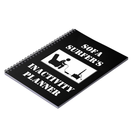 Sofa Surfer's inactiviteitsplanner Notitieboek (Linkerzijde)