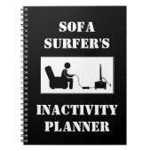 Sofa Surfer's inactiviteitsplanner Notitieboek (Voorkant)