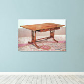 Sofa-tafel met harppoten van Thomas Canvas Afdruk (Insitu (Houten vloer))