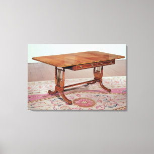 Sofa-tafel met harppoten van Thomas Canvas Afdruk