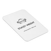 Sofa zwart silhouet bekleedt wit magneet (Rechterzijde)