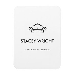 Sofa zwart silhouet bekleedt wit magneet