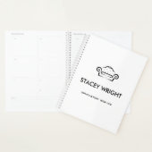 Sofa zwart silhouet bekleedt wit planner (Display)