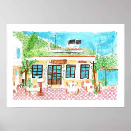 Sofas Taverna, Kreta, Poster Griekenland (Voorkant)