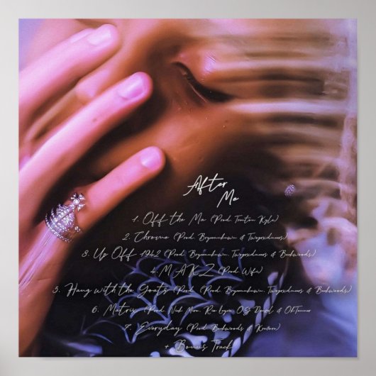 sofaygo volgt me op een artikel met tekst poster (Voorkant)