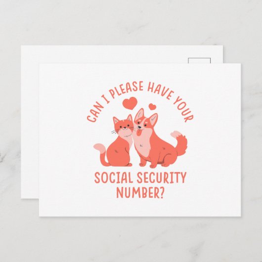 sofi-nummer briefkaart (Voorkant / Achterkant)