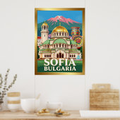 Sofia Alexander Nevskykathedraal Poster (Keuken)