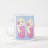 Sofia Babushka Frosted Glass Mok (Links)