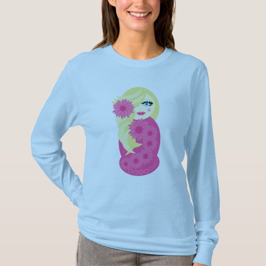Sofia Babushka T-shirt met lange hoes (Voorkant)