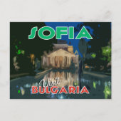 Sofia, bezoek Bulgarije... Briefkaart (Voorkant)