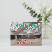 Sofia, bezoek Bulgarije... Briefkaart (Staand voorkant)
