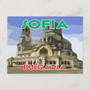 Sofia, bezoek Bulgarije Briefkaart