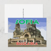 Sofia, bezoek Bulgarije Briefkaart (Voorkant / Achterkant)