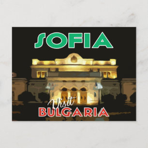 Sofia, bezoek Bulgarije Briefkaart