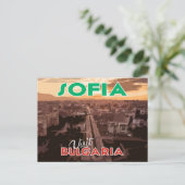 Sofia, bezoek Bulgarije... Briefkaart (Staand voorkant)