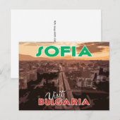 Sofia, bezoek Bulgarije... Briefkaart (Voorkant / Achterkant)