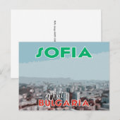 Sofia, bezoek Bulgarije Briefkaart (Voorkant / Achterkant)